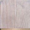 Garngefärbte Doppelgaze STRIPES Kamel / Cremeweiß
